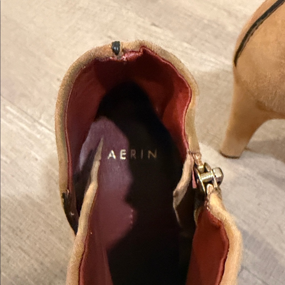 Aerin Camel Suede Ankle Booties - Picture 6 of 6